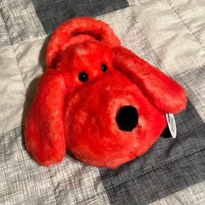 Red Plush Dog Toy Purse